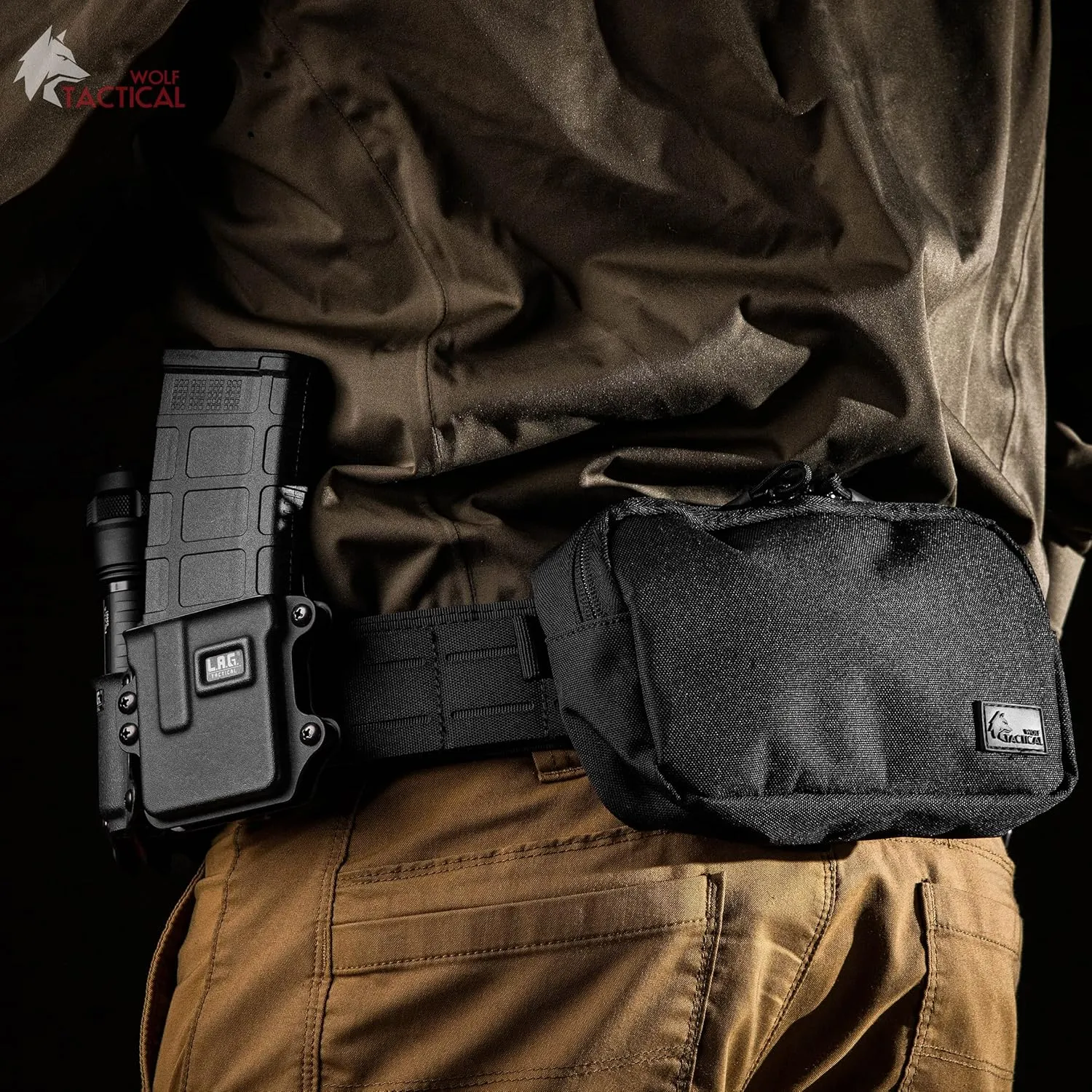 WOLF TACTICAL Molle Battle Belt – War Belt Battle Belts Tactical Gun Belt Duty Belt 2” Quick-Release Combat Belt