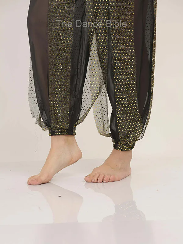 Women Sequin Belly Dance Harem Pants