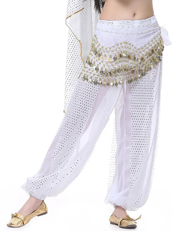 Women Sequin Belly Dance Harem Pants