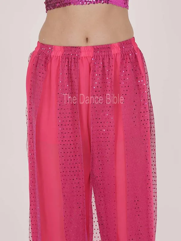 Women Sequin Belly Dance Harem Pants