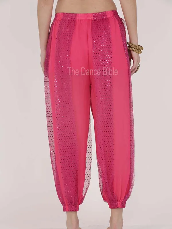 Women Sequin Belly Dance Harem Pants