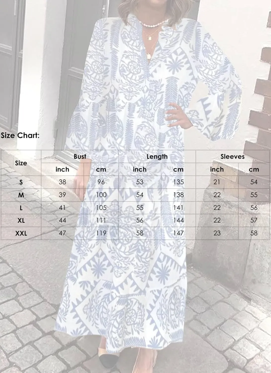 Womens 2025 Elegant Floral Print Maxi Dress Stylish Tiered 3/4 Sleeve Maxi Dress