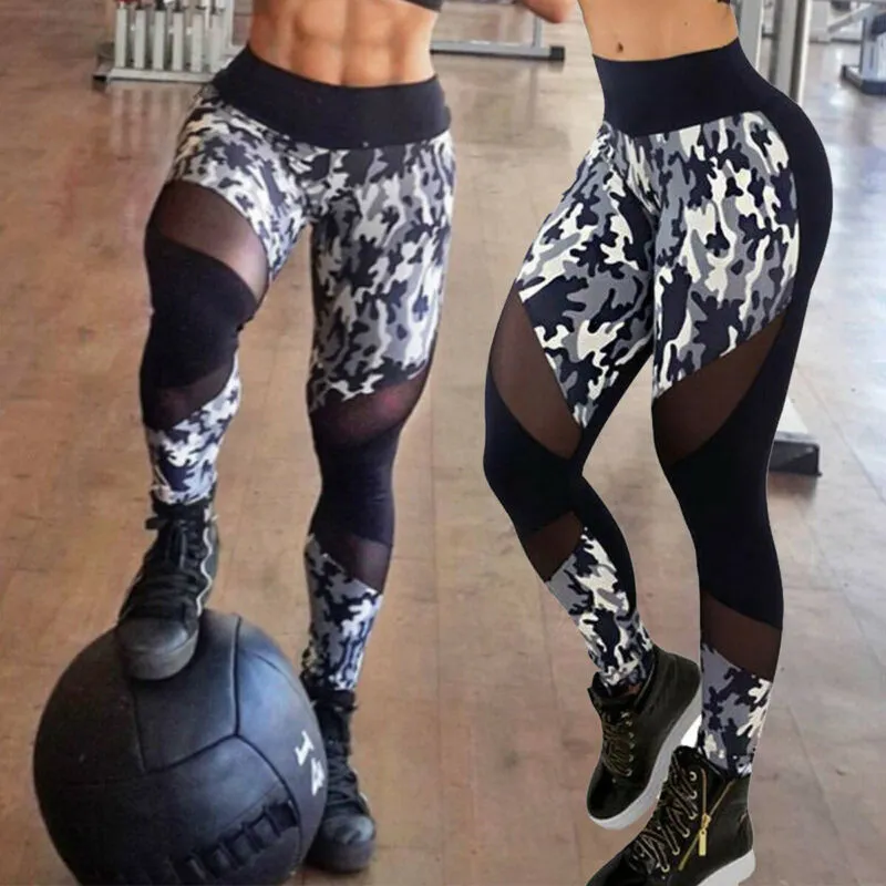 Women's Sports Yoga Leggings Running Gym Workout Pants