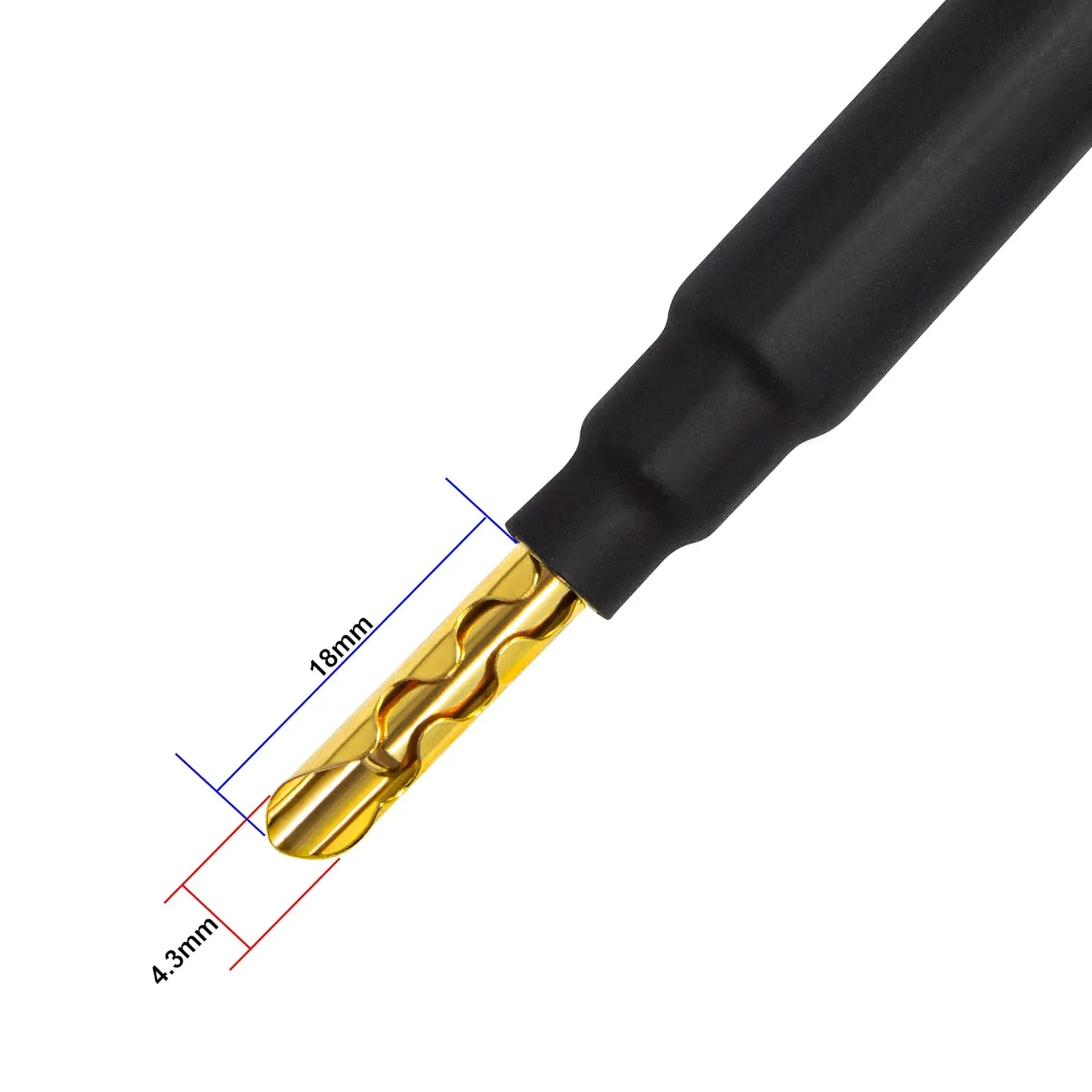 WORLDS BEST CABLES 3 Foot Ultimate - 9 AWG - Ultra-Pure OFC - Premium Audiophile HiFi Bi-Wire Speaker Cable Pair with Eminence Gold Banana Plugs & Silver Tweed Jacket