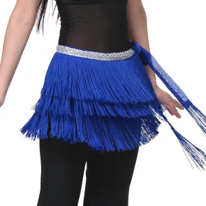 Wuchieal Women's Belly Dance Hip Scarf Tribal Triangle Tassel Hip Scarves Skirt Belly Dance Costume