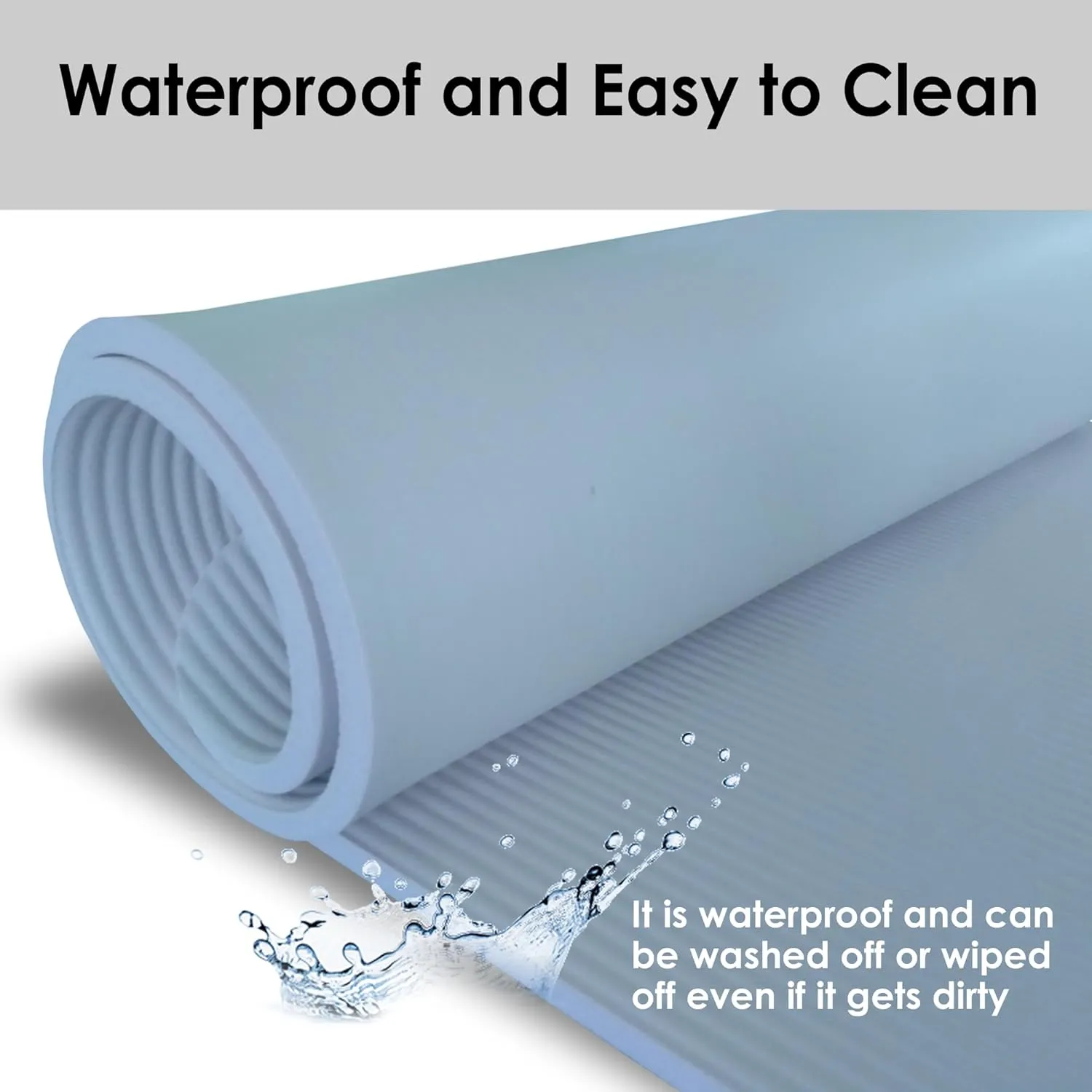 YAMAZEN 72"X24" Extra Thickness Yoga Workout Mat for Home Gym Exercise | All Purpose Mat with Strap | 10mm(2/5") / 15mm(3/5") Thickness