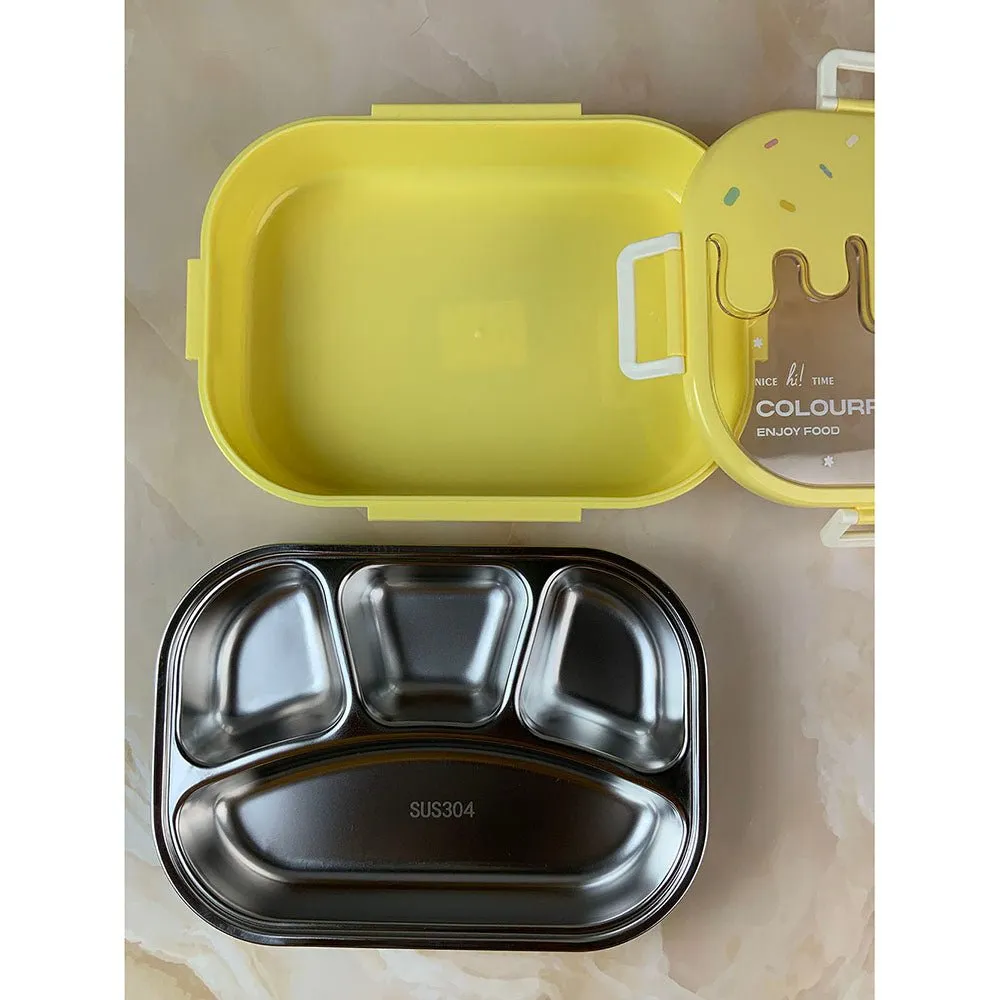Yellow Icecream Drip Big Size Stainless Steel, 1300ml