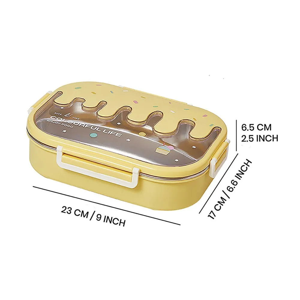 Yellow Icecream Drip Big Size Stainless Steel, 1300ml