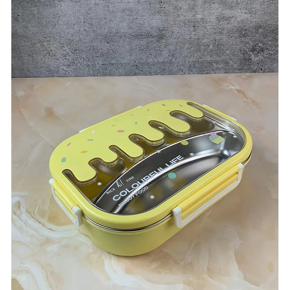 Yellow Icecream Drip Big Size Stainless Steel, 1300ml