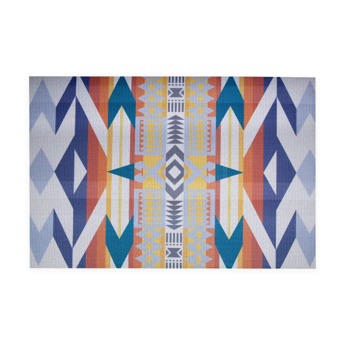 Yoga Mat - 24 x 62 Inches | Printed Yogasanam/ Pooja Aasan for Home