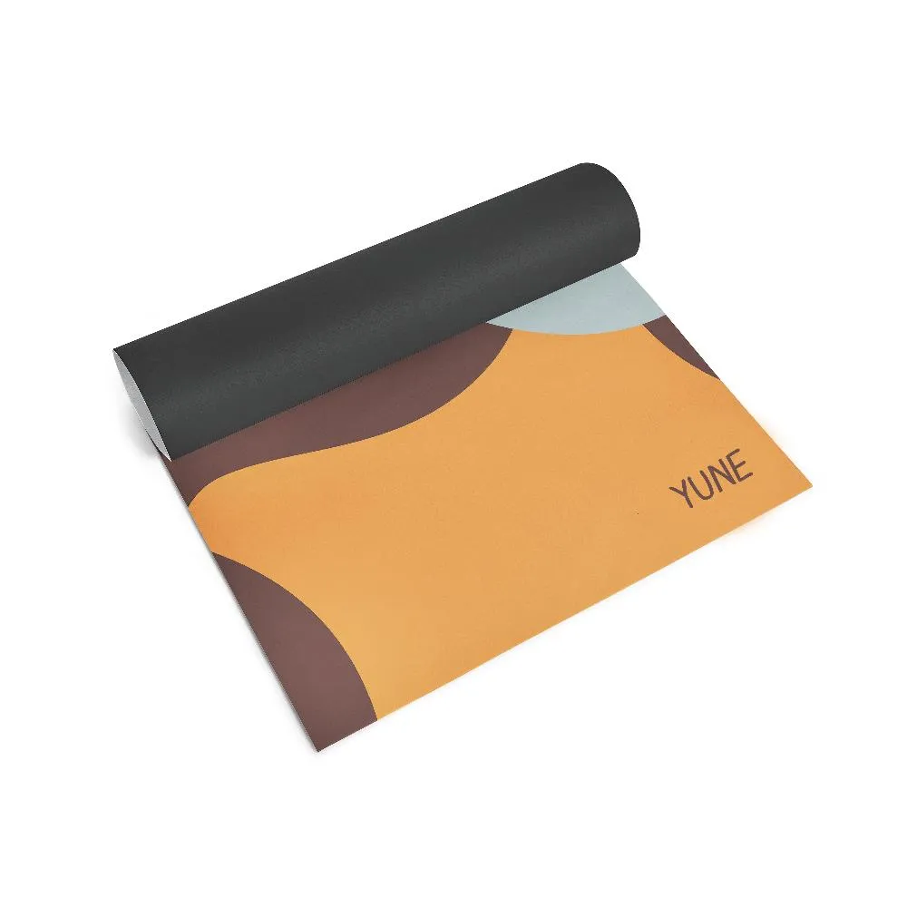 Yoga Mat | 6mm Thick | Brown | Non-Slip | Eco Friendly | Yune Yoga | Harper by Yune Yoga