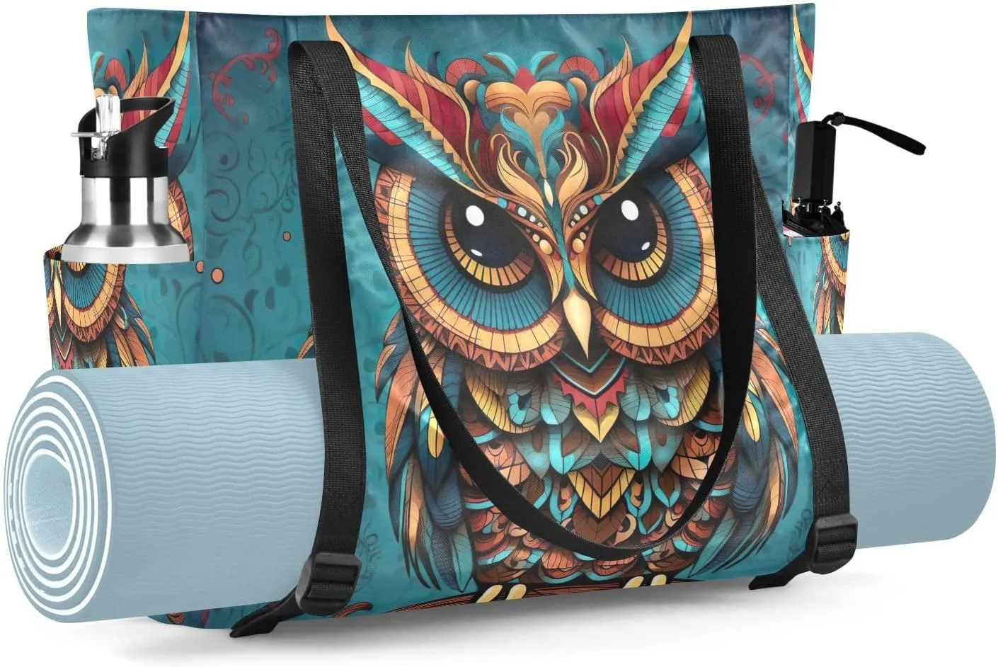 Yoga Mat Bag for Women Adjustable Yoga Mat Carrier Bag with Pockets