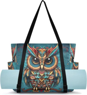 Yoga Mat Bag for Women Adjustable Yoga Mat Carrier Bag with Pockets