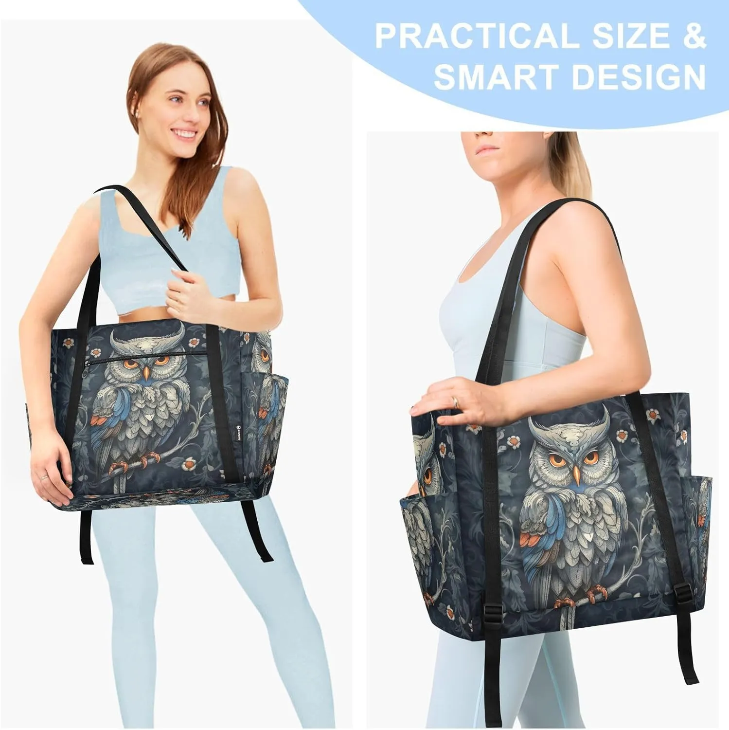 Yoga Mat Bag for Women Adjustable Yoga Mat Carrier Bag with Pockets