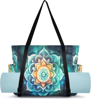 Yoga Mat Bag for Women Adjustable Yoga Mat Carrier Bag with Pockets