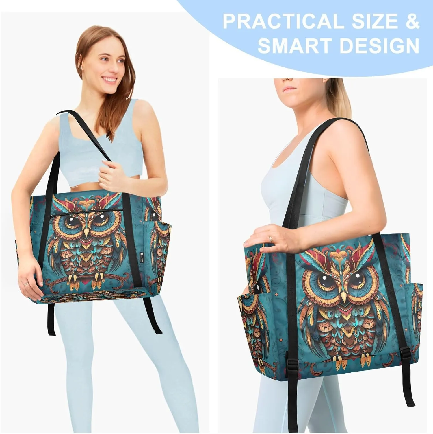Yoga Mat Bag for Women Adjustable Yoga Mat Carrier Bag with Pockets