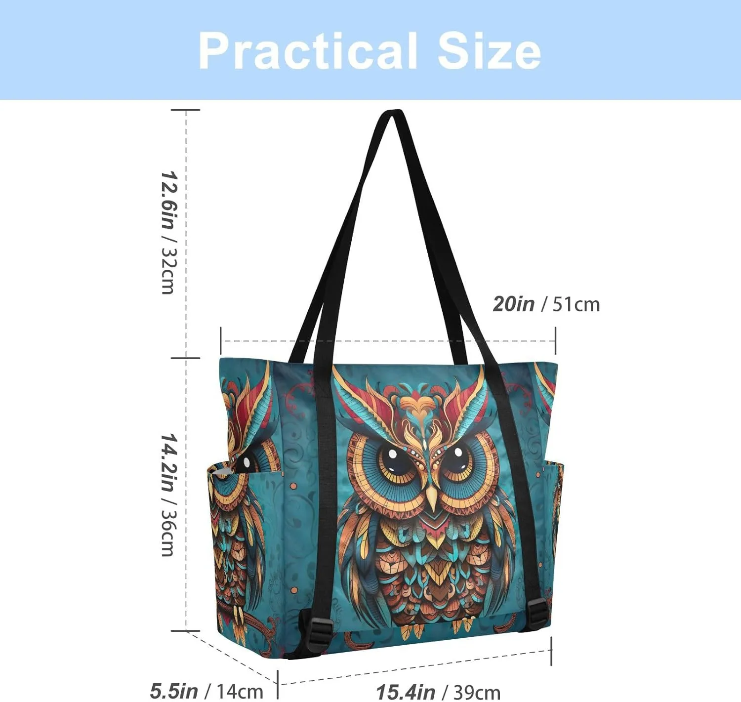 Yoga Mat Bag for Women Adjustable Yoga Mat Carrier Bag with Pockets