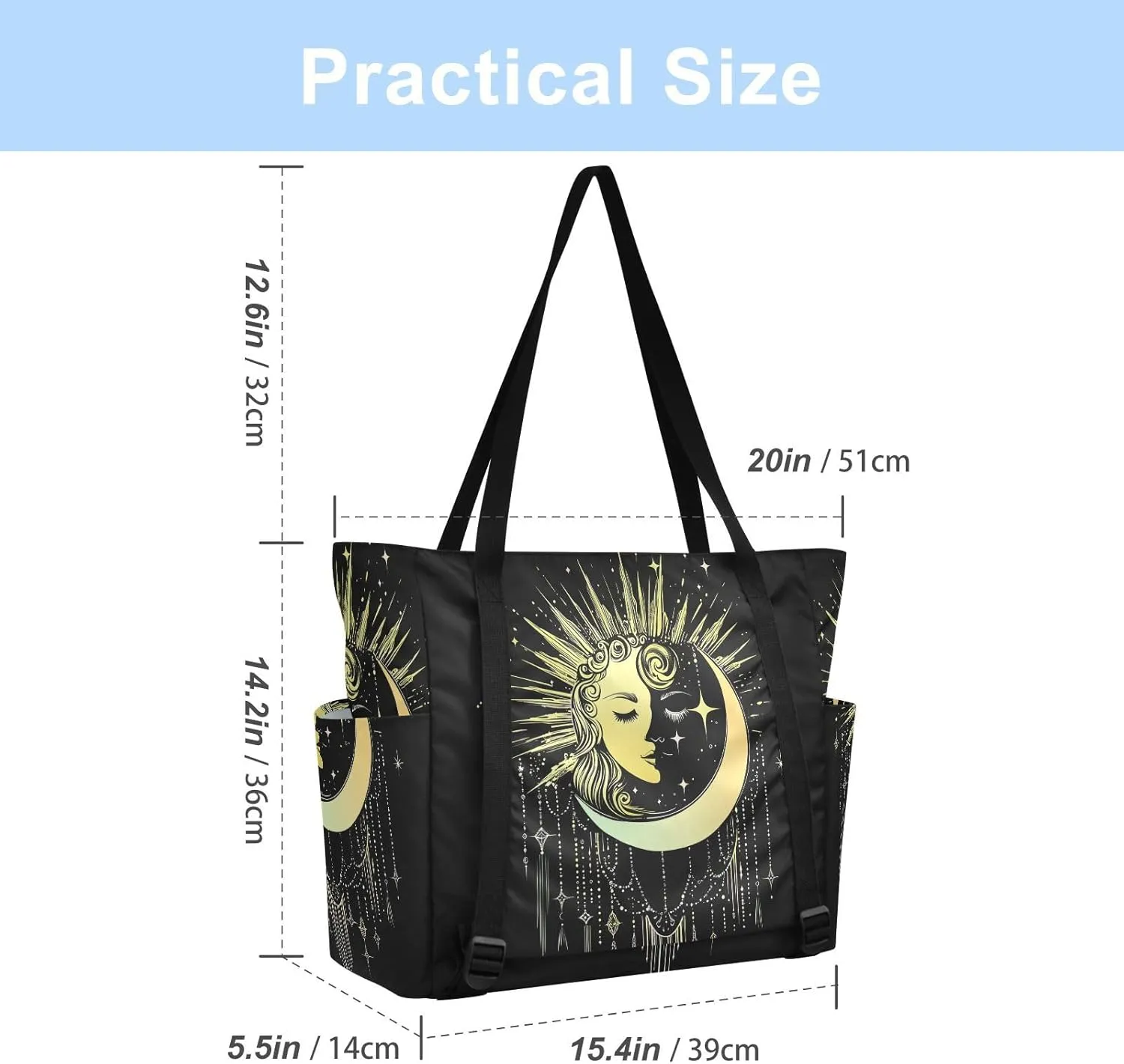Yoga Mat Bag for Women Adjustable Yoga Mat Carrier Bag with Pockets