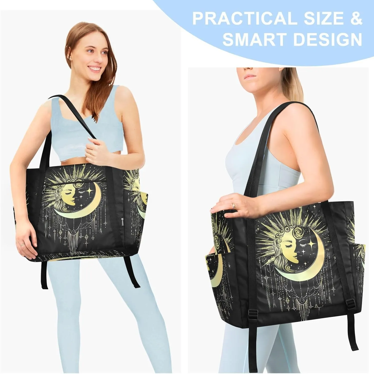 Yoga Mat Bag for Women Adjustable Yoga Mat Carrier Bag with Pockets