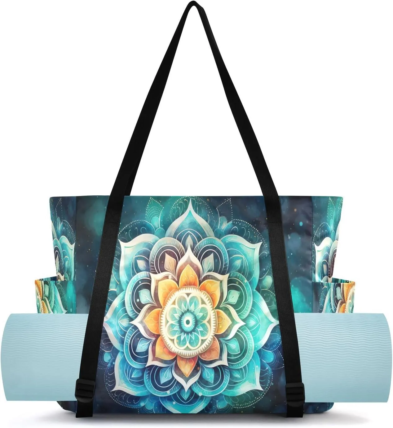 Yoga Mat Bag for Women Adjustable Yoga Mat Carrier Bag with Pockets