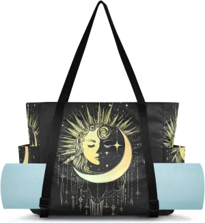 Yoga Mat Bag for Women Adjustable Yoga Mat Carrier Bag with Pockets
