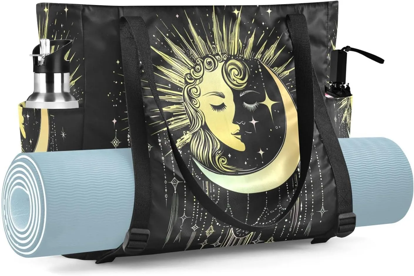 Yoga Mat Bag for Women Adjustable Yoga Mat Carrier Bag with Pockets