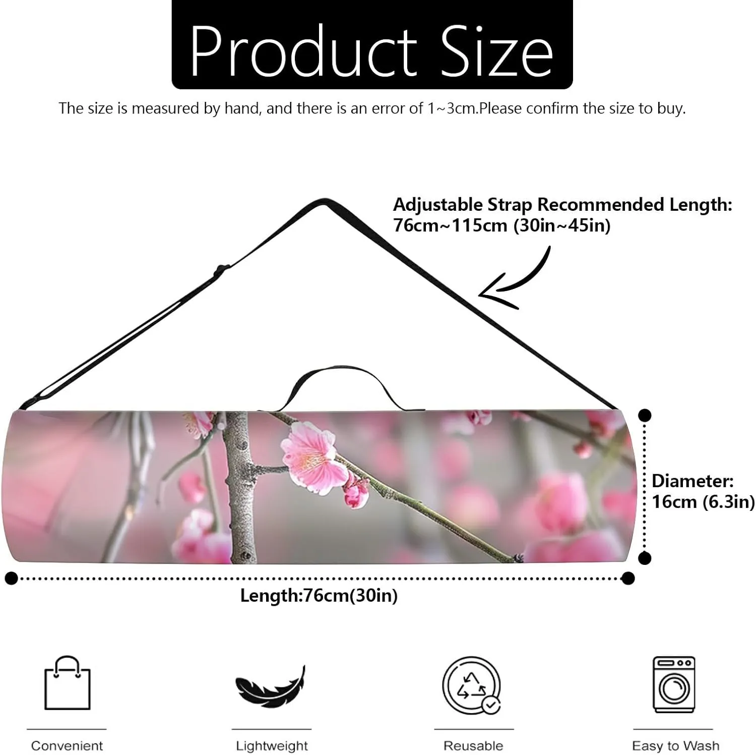 Yoga Mat Bag for Women Men