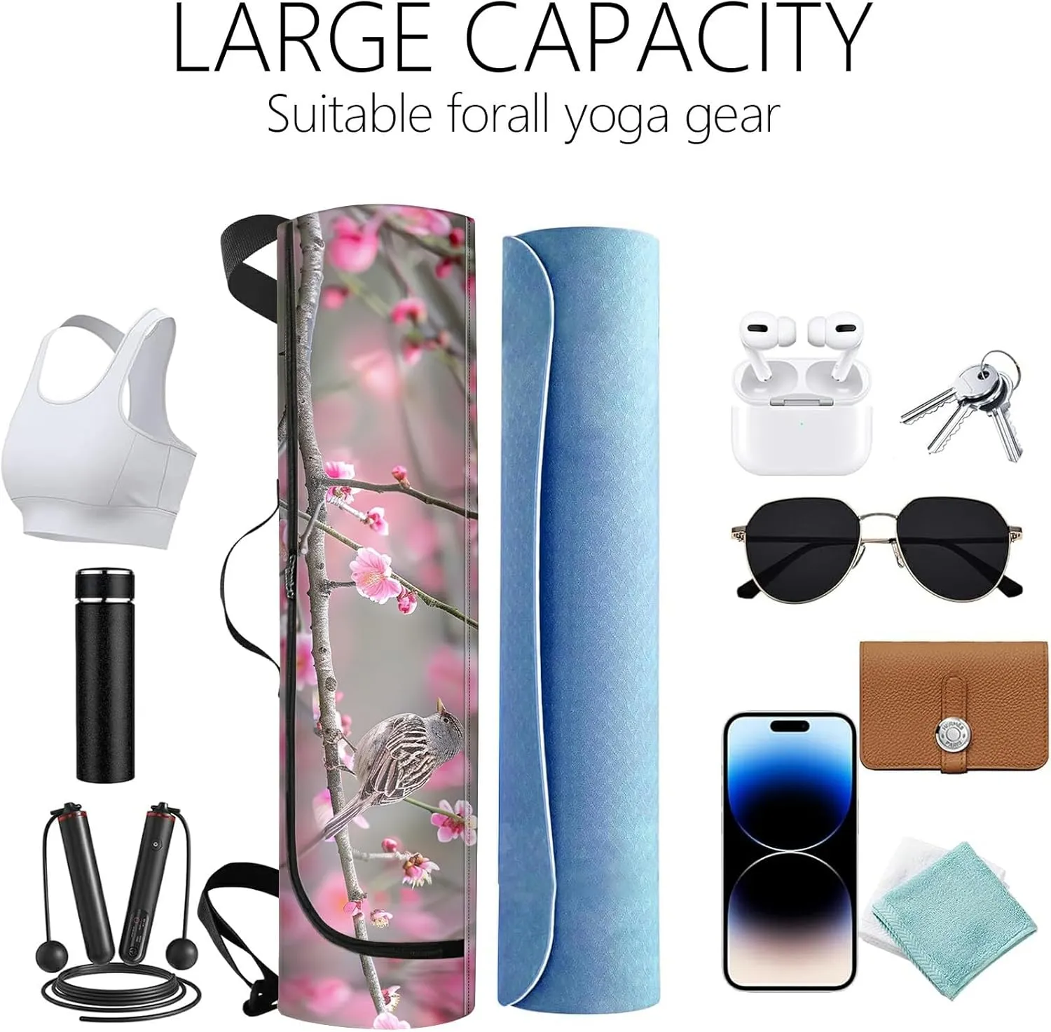 Yoga Mat Bag for Women Men