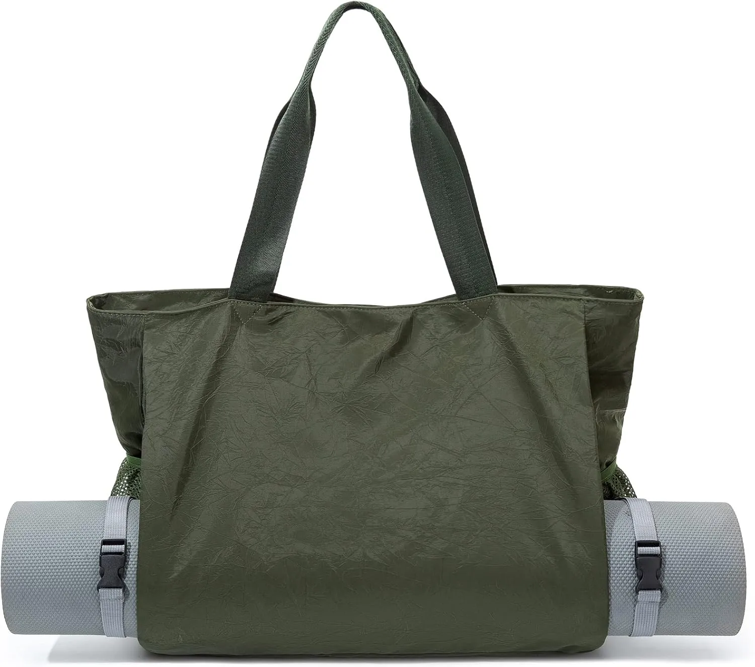 Yoga Mat Bag - Waterproof Shoulder Gym Bag with Yoga Mat Holder & Wet Pocket for Gym, Pilates, Travel, Beach and Daily Use