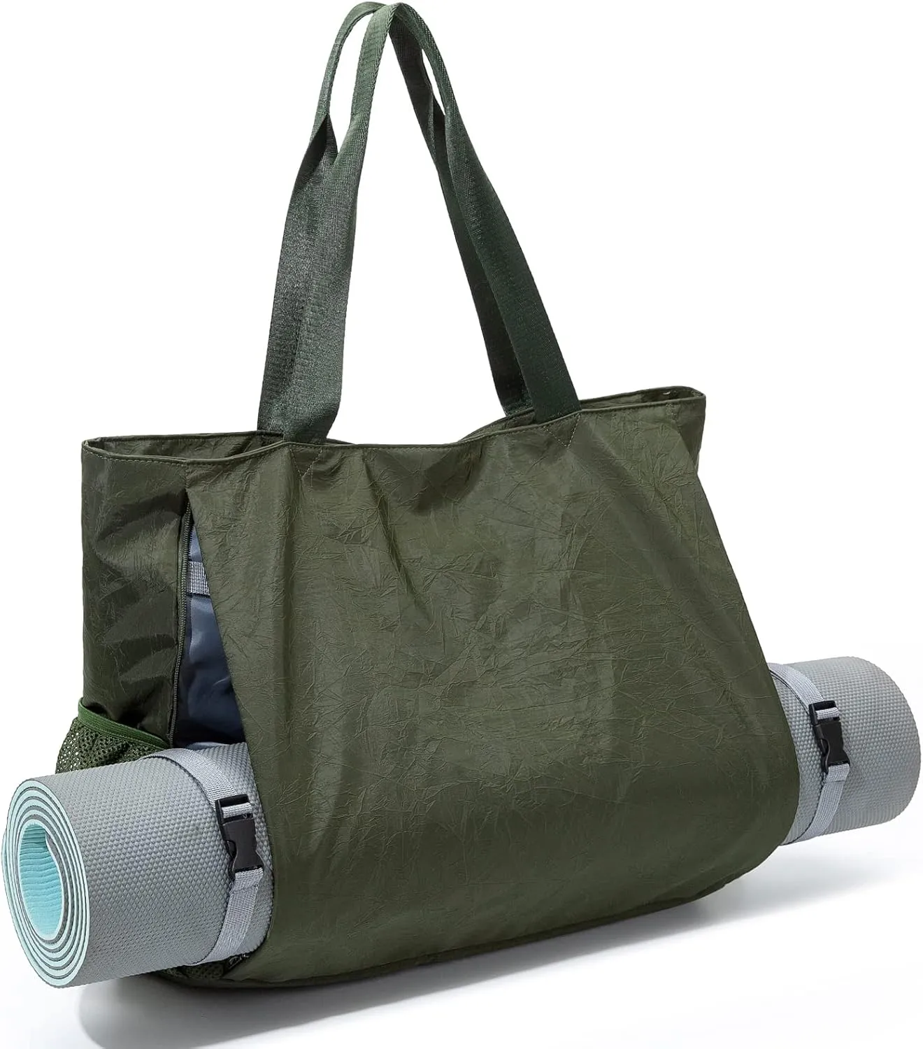 Yoga Mat Bag - Waterproof Shoulder Gym Bag with Yoga Mat Holder & Wet Pocket for Gym, Pilates, Travel, Beach and Daily Use