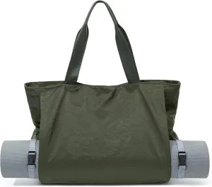 Yoga Mat Bag - Waterproof Shoulder Gym Bag with Yoga Mat Holder & Wet Pocket for Gym, Pilates, Travel, Beach and Daily Use