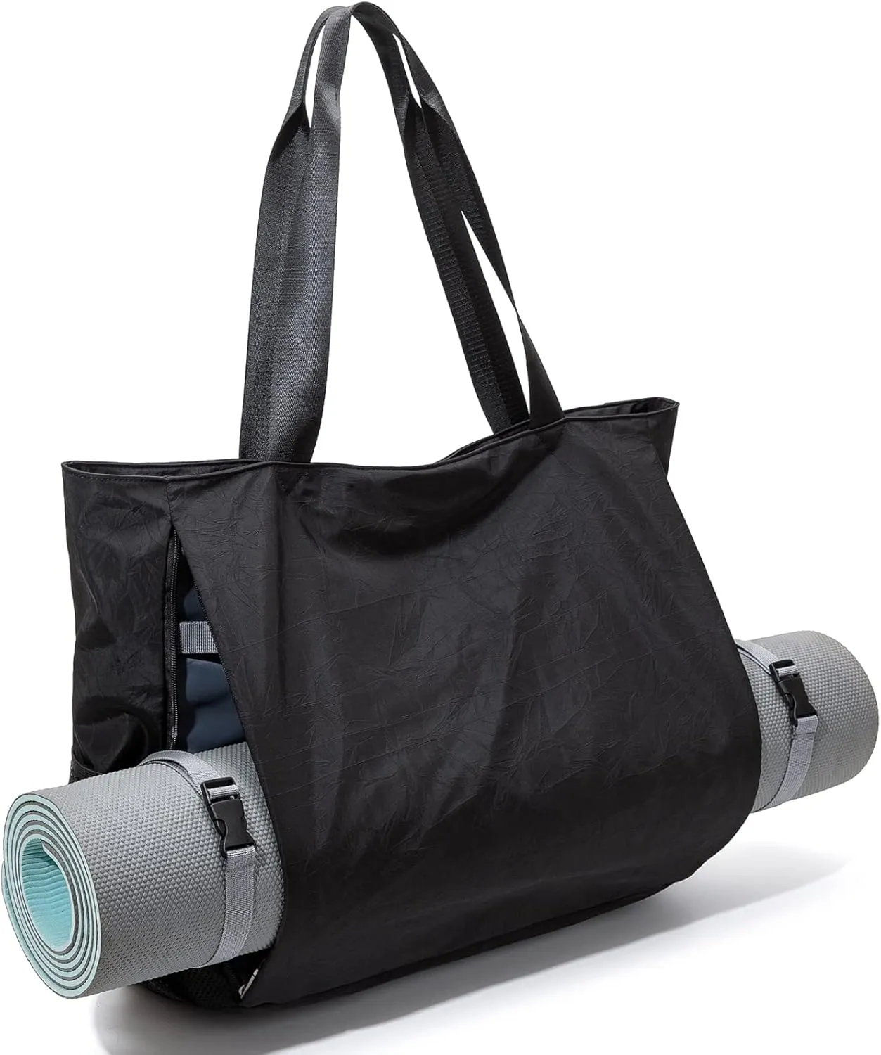 Yoga Mat Bag - Waterproof Shoulder Gym Bag with Yoga Mat Holder & Wet Pocket for Gym, Pilates, Travel, Beach and Daily Use