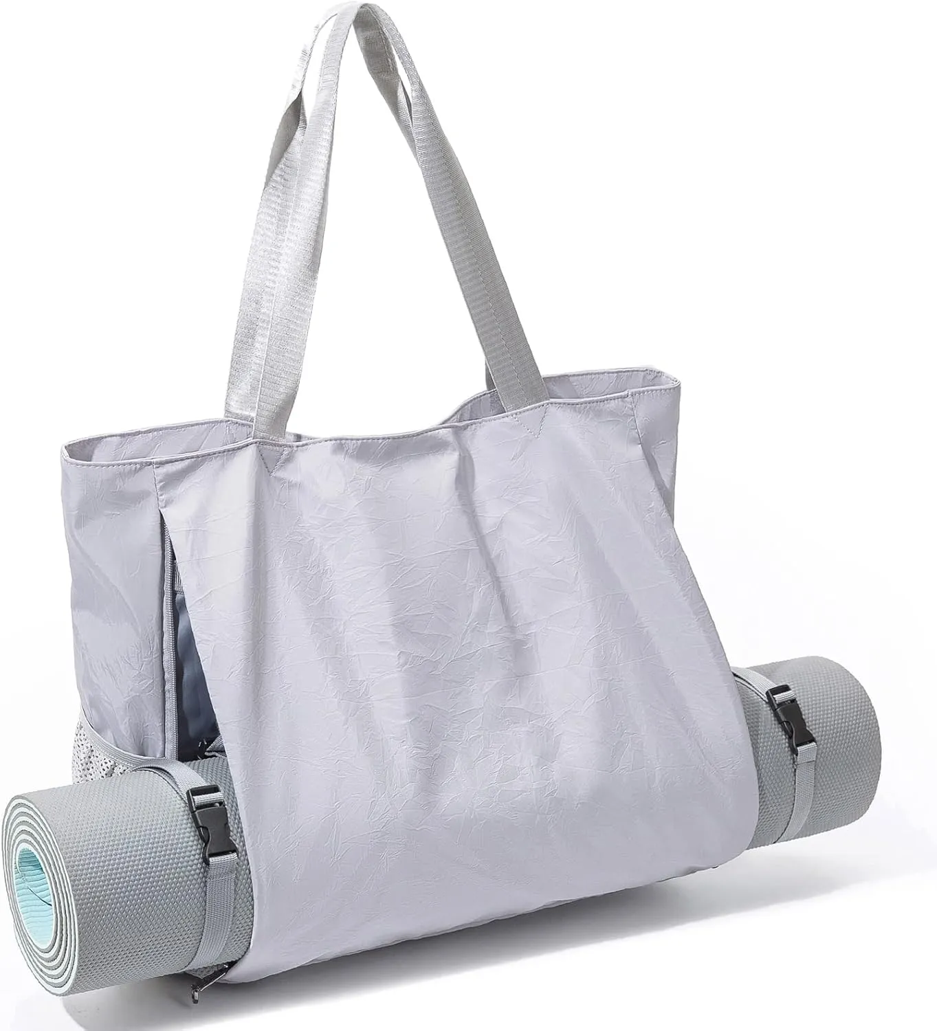 Yoga Mat Bag - Waterproof Shoulder Gym Bag with Yoga Mat Holder & Wet Pocket for Gym, Pilates, Travel, Beach and Daily Use