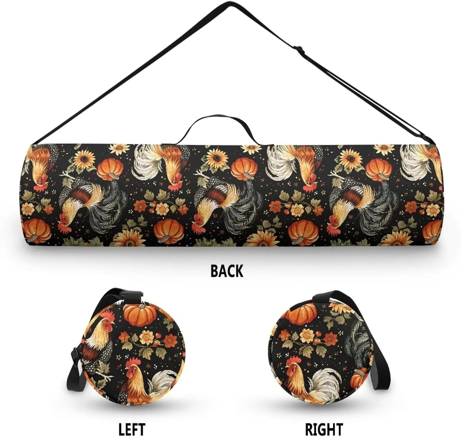 Yoga Mat Bag with Adjustable Straps Yoga Mat Carrier Portable Large Capacity Yoga Bag Machine Washable