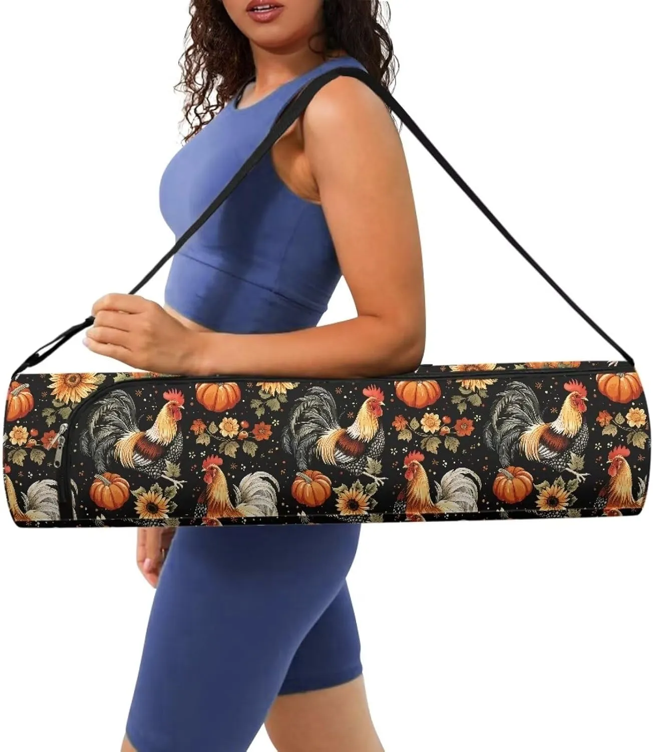 Yoga Mat Bag with Adjustable Straps Yoga Mat Carrier Portable Large Capacity Yoga Bag Machine Washable
