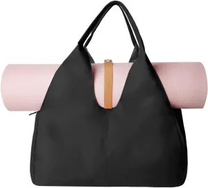 Yoga Mat Bag, Women Workout Gag Oxford Cloth Sport Yoga Gym Bag with Shoes Compartment & Wet Dry Storage Pockets, Yoga Mat Carrier Bag
