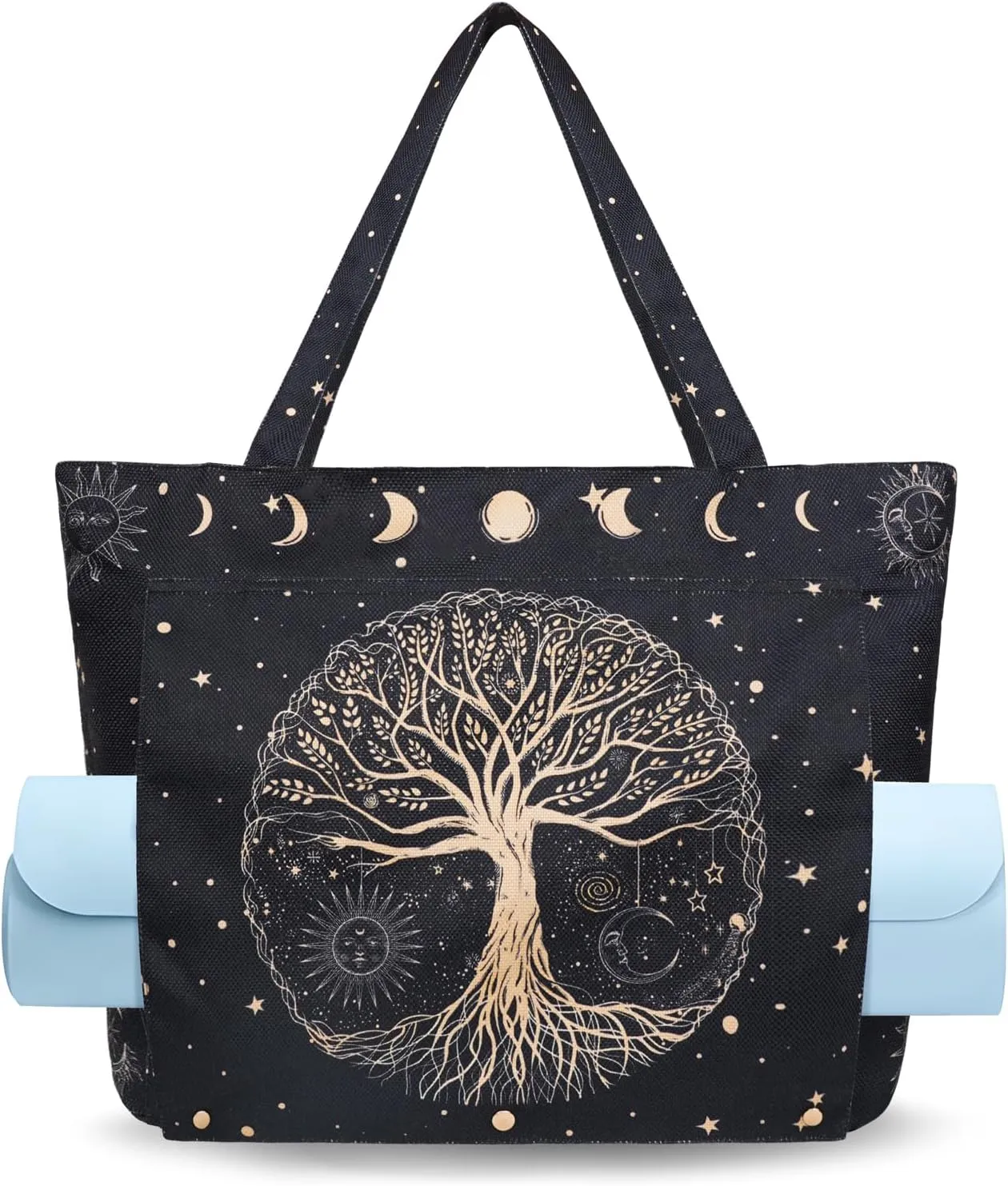Yoga Mat Bag Yoga Bags and Carriers Fits All Your Stuff Yoga Tote Bag with Zipper Pocket Yoga Mat Carrier Pilates Bag
