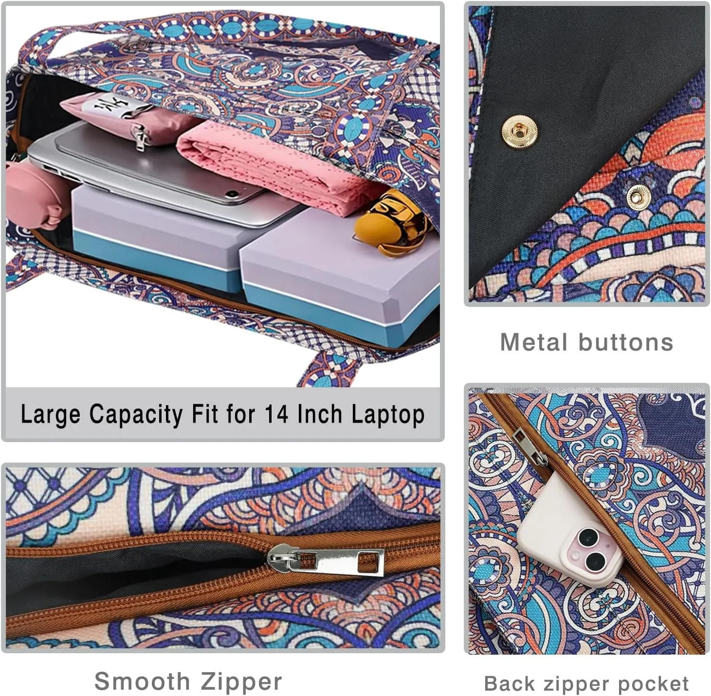 Yoga Mat Bag Yoga Bags and Carriers Fits All Your Stuff Yoga Tote Bag with Zipper Pocket Yoga Mat Carrier Pilates Bag