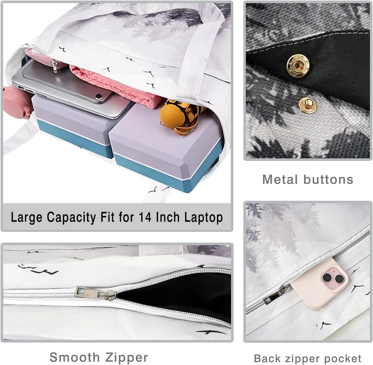 Yoga Mat Bag Yoga Bags and Carriers Fits All Your Stuff Yoga Tote Bag with Zipper Pocket Yoga Mat Carrier Pilates Bag