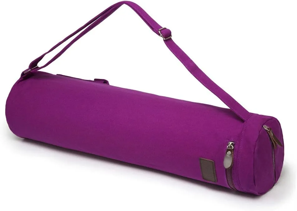 Yoga Mat Bag,Full-zip Exercise Yoga Mat Carrier Bag - Double Storage Pocket,Easy Access Zipper, Adjustable Shoulder Strap and Handle,Fits Most Mats