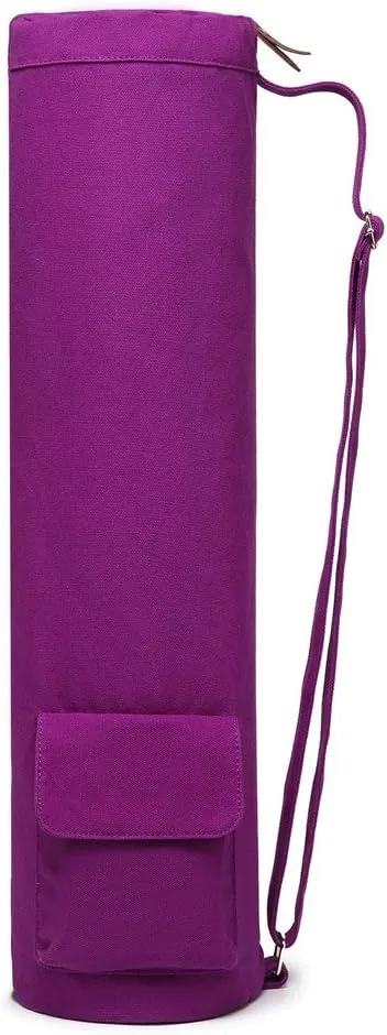 Yoga Mat Bag,Full-zip Exercise Yoga Mat Carrier Bag - Double Storage Pocket,Easy Access Zipper, Adjustable Shoulder Strap and Handle,Fits Most Mats