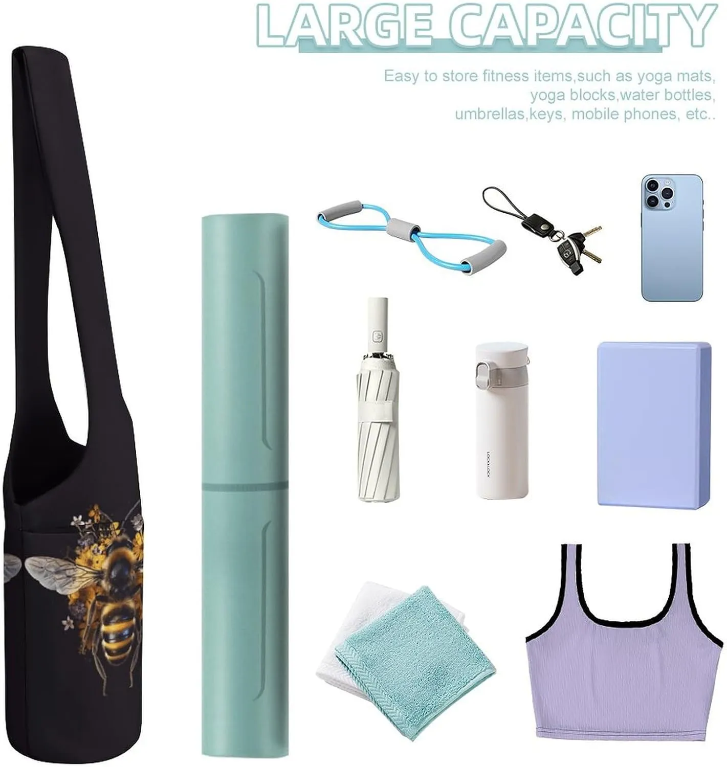 Yoga Mat Bags for Women Extra Large Yoga Bag Carrier Tote Holder Yoga Accessories