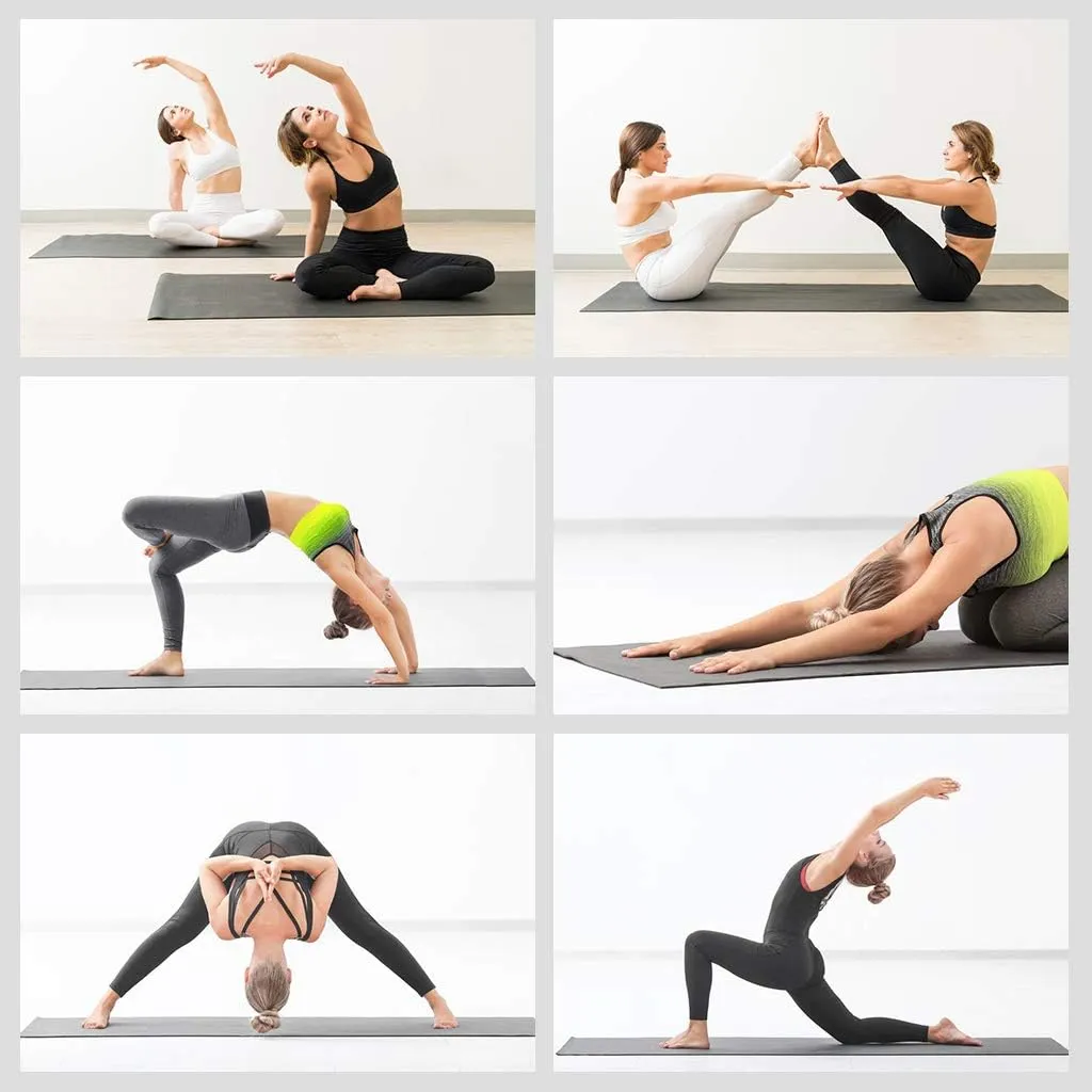 Yoga Mat, Eco-Friendly TPE Material, High-Density Non-Slip &Tear-Resistant, 72"x24" Extra Thick 0.24", Exercise & Workout Mat for Yoga, Pilates, and Fitness