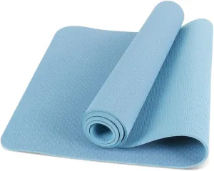 Yoga Mat, Eco-Friendly TPE Material, High-Density Non-Slip &Tear-Resistant, 72"x24" Extra Thick 0.24", Exercise & Workout Mat for Yoga, Pilates, and Fitness