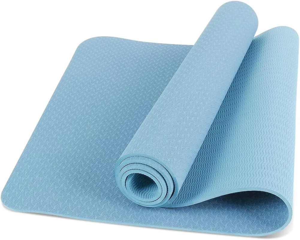 Yoga Mat, Eco-Friendly TPE Material, High-Density Non-Slip &Tear-Resistant, 72"x24" Extra Thick 0.24", Exercise & Workout Mat for Yoga, Pilates, and Fitness