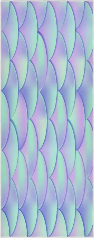 Yoga Towel Beautiful Mermaid Scales Hot Yoga Mat Towel with Grip Dots Sweat Absorbent Non-Slip for Hot Yoga, 24" x72",Soft Yoga Blankets with Travel Bag,Pilates and Workout