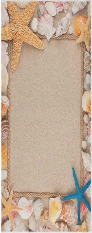 Yoga Towel Beautiful Seashells Hot Yoga Mat Towel with Grip Dots Sweat Absorbent Non-Slip for Hot Yoga, 24" x72",Soft Yoga Blankets with Travel Bag,Pilates and Workout