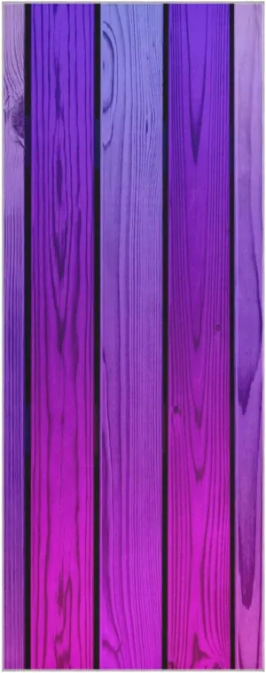 Yoga Towel Purple Wood Wall Texture Hot Yoga Mat Towel with Grip Dots Sweat Absorbent Non-Slip for Hot Yoga, 24" x72",Soft Yoga Blankets with Travel Bag,Pilates and Workout