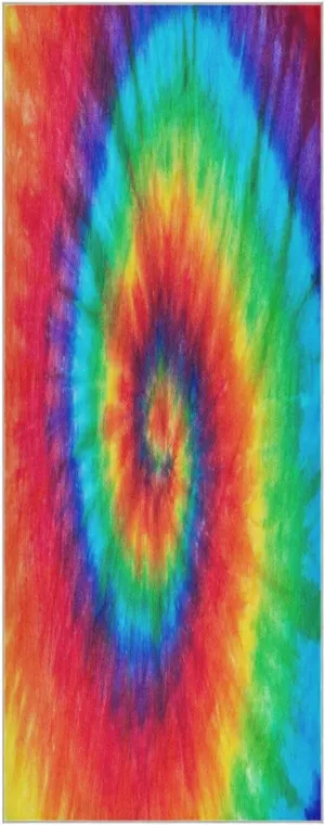 Yoga Towel Rainbow Tie Dye Hot Yoga Mat Towel with Grip Dots Sweat Absorbent Non-Slip for Hot Yoga, 24" x72",Soft Yoga Blankets with Travel Bag,Pilates and Workout