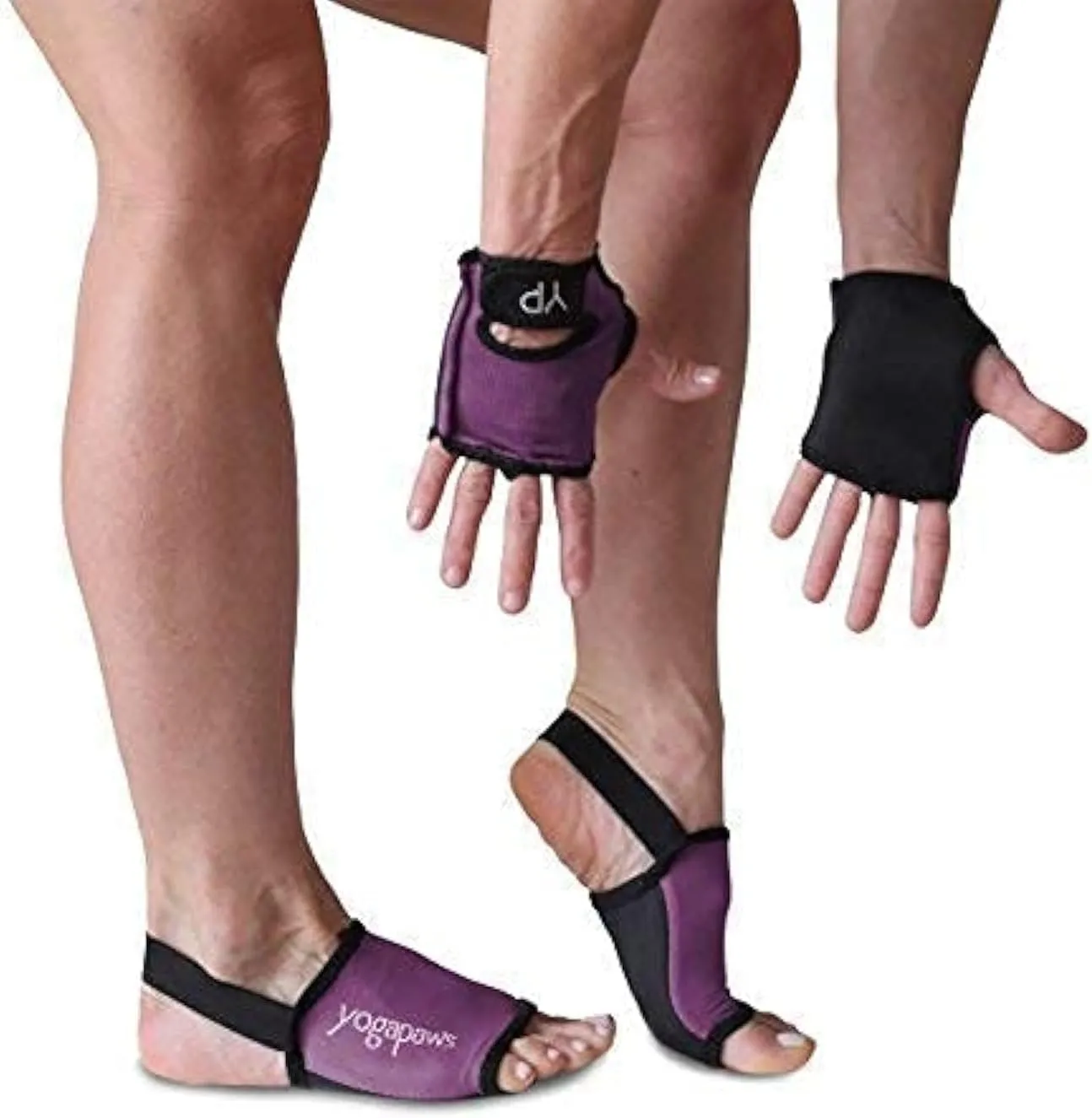 YogaPaws SkinThin Non Slip Yoga Gloves and Yoga Socks for Women & Men for Hot Yoga, Crossfit, Cycling, for Sweaty Hands Feet